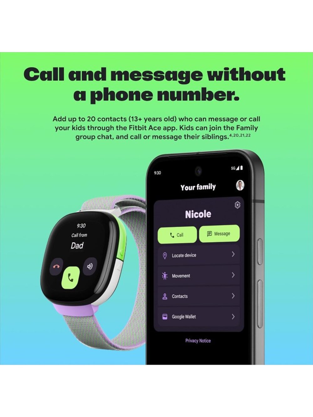 Fitbit Google Ace LTE - Kids Smartwatch Mild - Strange Arcade Data Plan Required - Picture 4 of 6